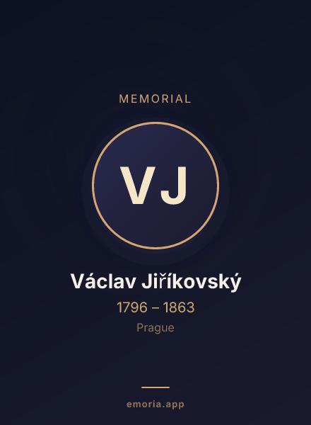 Memorial portrait of Václav Jiříkovský