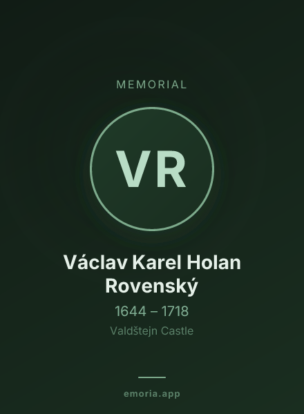 Memorial portrait of Václav Karel Holan Rovenský