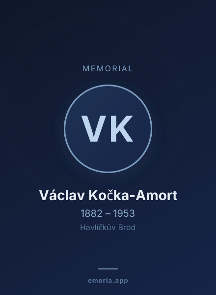 Memorial portrait of Václav Kočka-Amort
