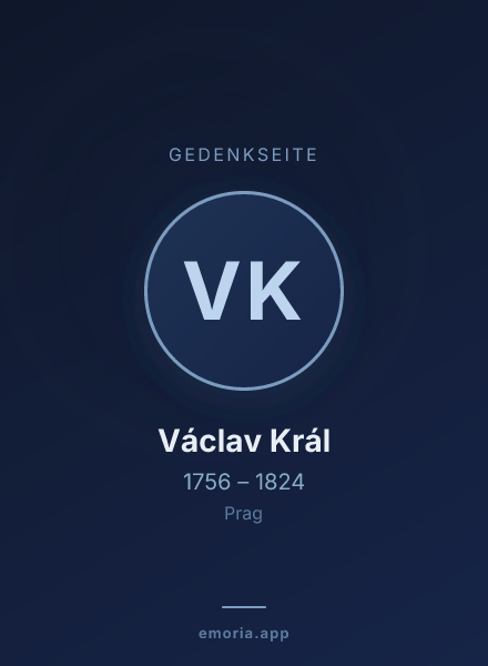 Gedenkportrait von Václav Král