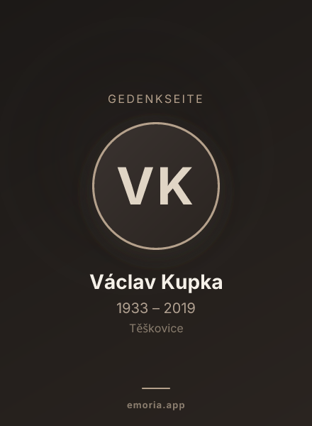 Gedenkportrait von Václav Kupka