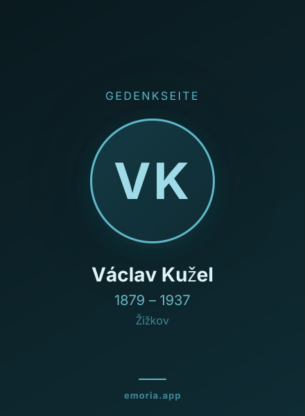 Gedenkportrait von Václav Kužel