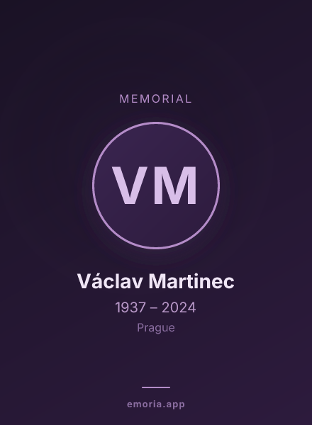 Memorial portrait of Václav Martinec