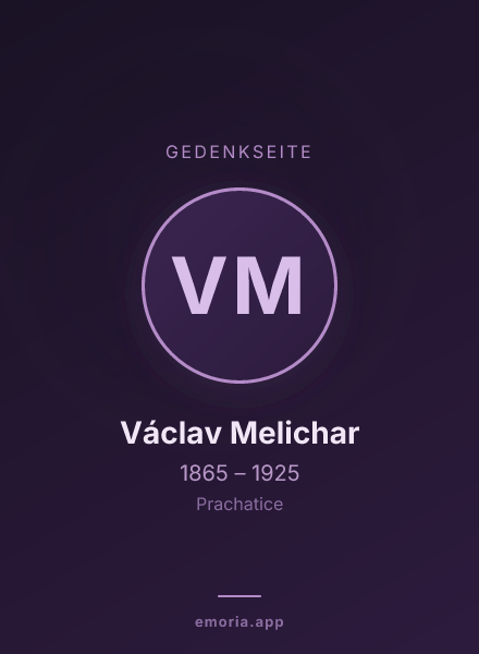 Gedenkportrait von Václav Melichar