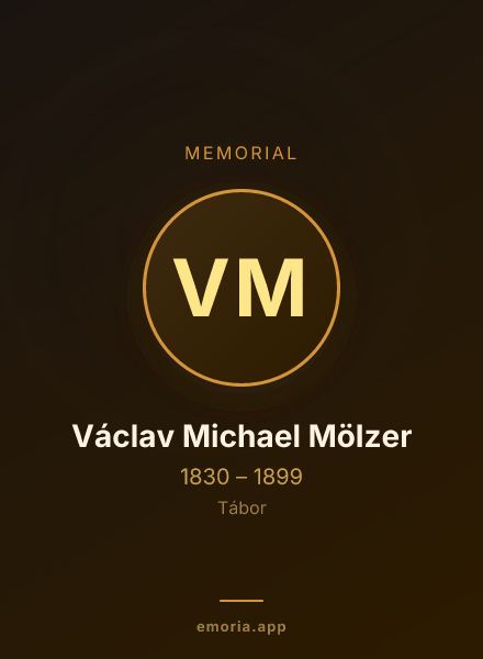 Memorial portrait of Václav Michael Mölzer