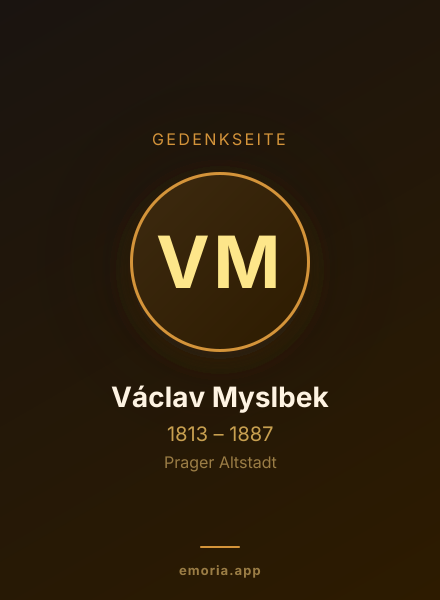 Gedenkportrait von Václav Myslbek