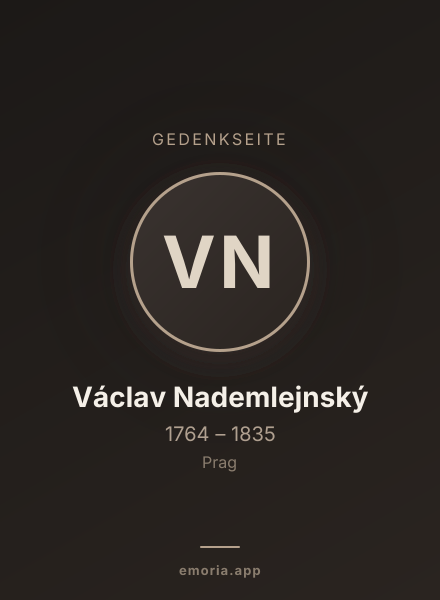Gedenkportrait von Václav Nademlejnský