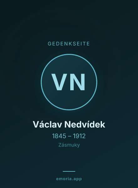 Gedenkportrait von Václav Nedvídek