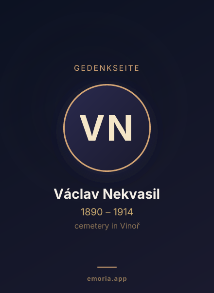 Gedenkportrait von Václav Nekvasil