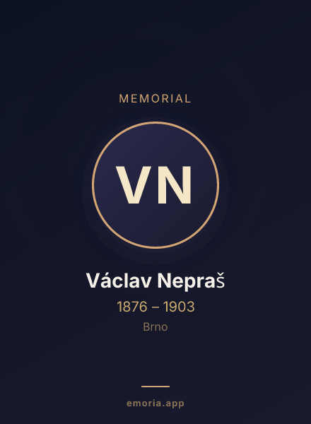 Memorial portrait of Václav Nepraš