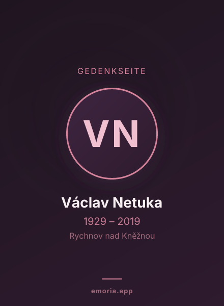 Gedenkportrait von Václav Netuka