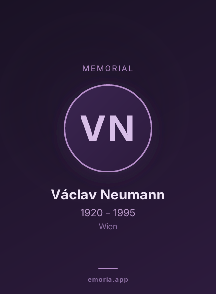 Memorial portrait of Václav Neumann