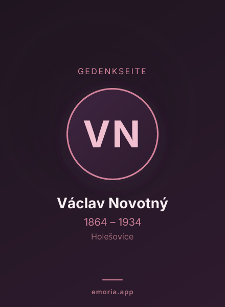 Gedenkportrait von Václav Novotný