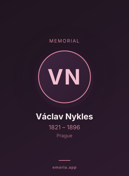 Memorial portrait of Václav Nykles