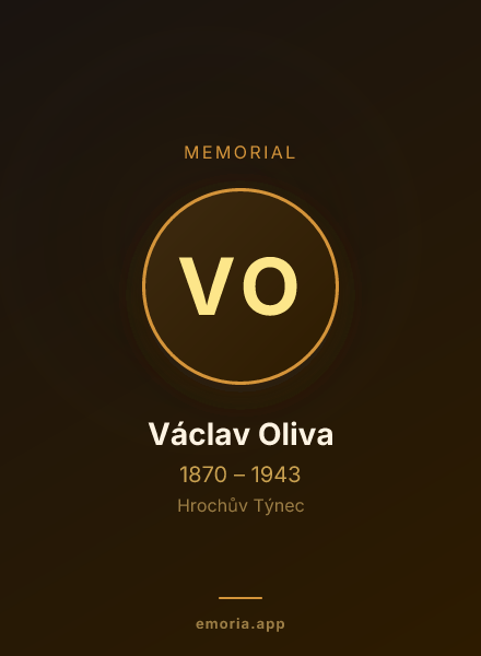Memorial portrait of Václav Oliva