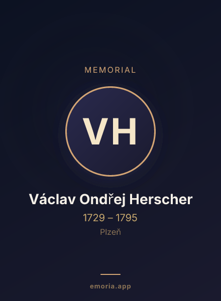 Memorial portrait of Václav Ondřej Herscher