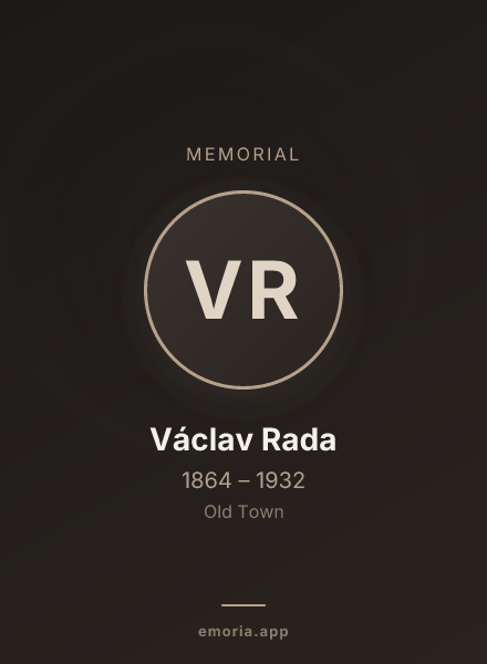Memorial portrait of Václav Rada