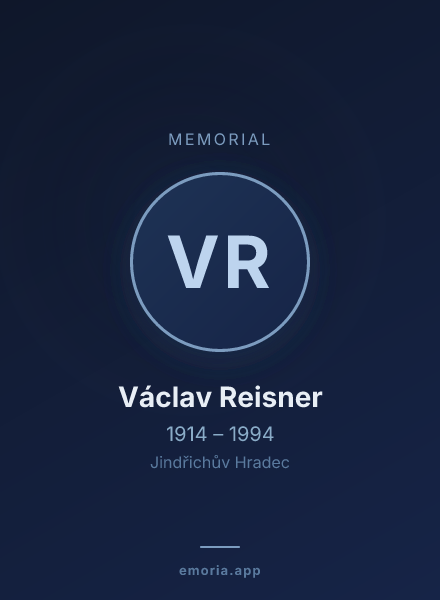 Memorial portrait of Václav Reisner