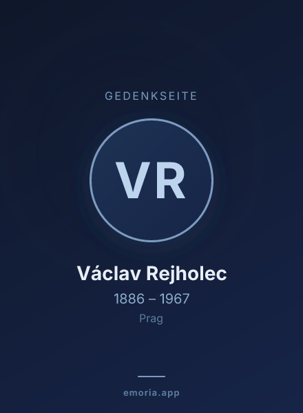 Gedenkportrait von Václav Rejholec
