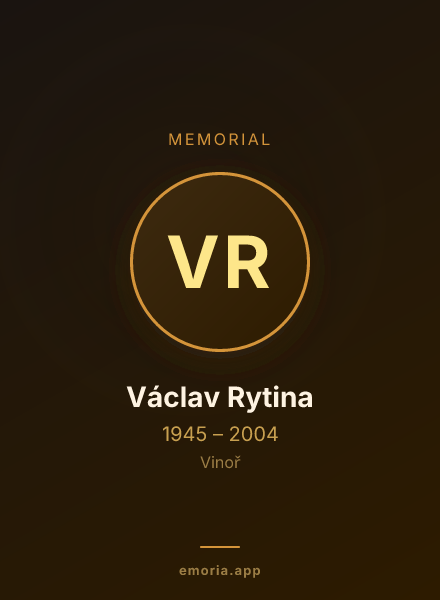 Memorial portrait of Václav Rytina