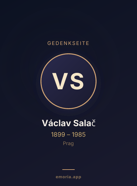 Gedenkportrait von Václav Salač