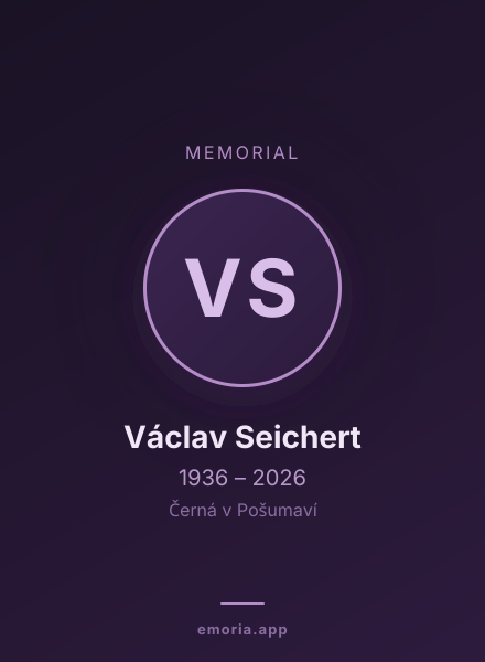 Memorial portrait of Václav Seichert