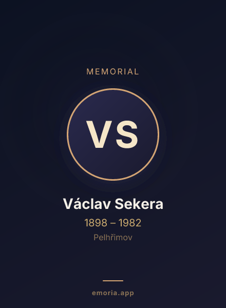 Memorial portrait of Václav Sekera
