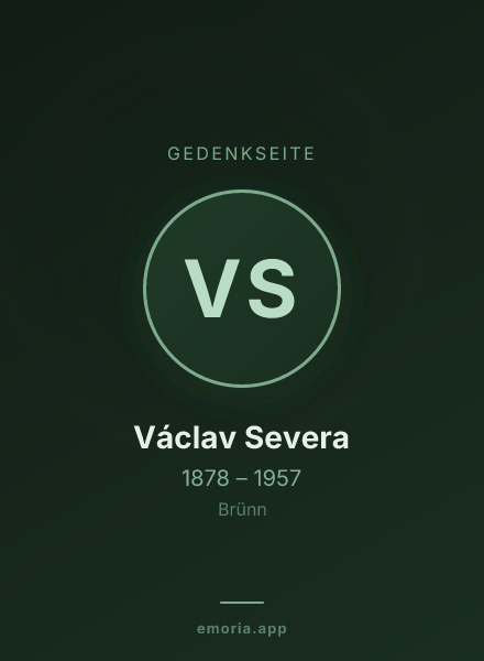 Gedenkportrait von Václav Severa