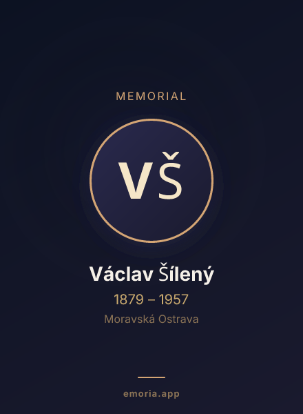 Memorial portrait of Václav Šílený