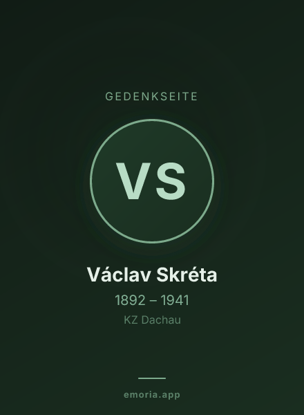 Gedenkportrait von Václav Skréta