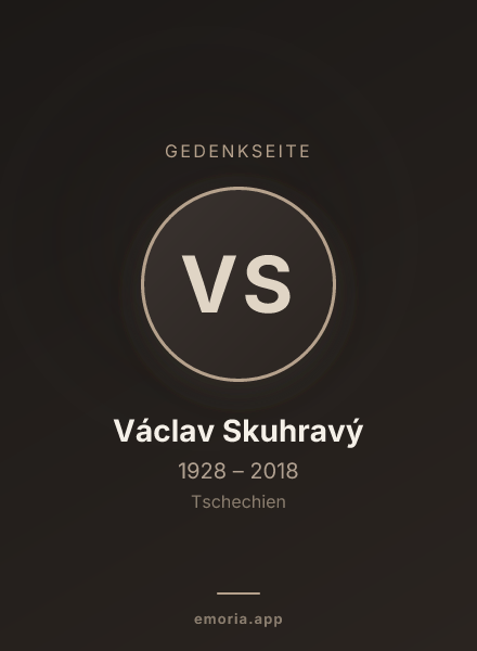 Gedenkportrait von Václav Skuhravý