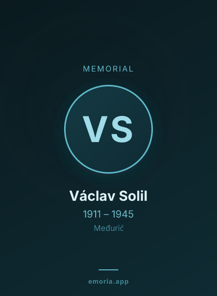 Memorial portrait of Václav Solil