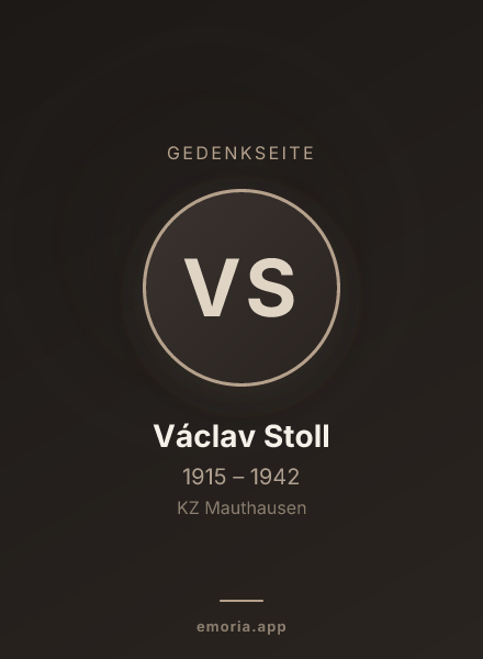 Gedenkportrait von Václav Stoll