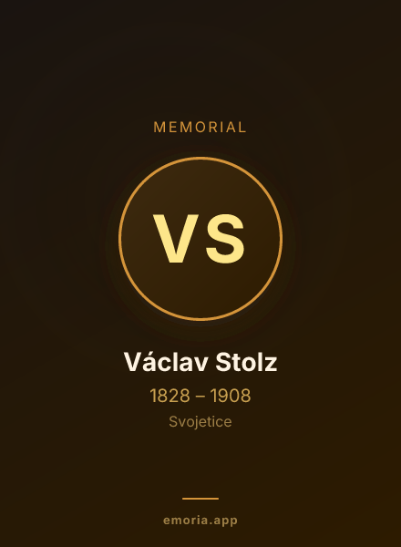 Memorial portrait of Václav Stolz
