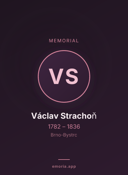 Memorial portrait of Václav Strachoň