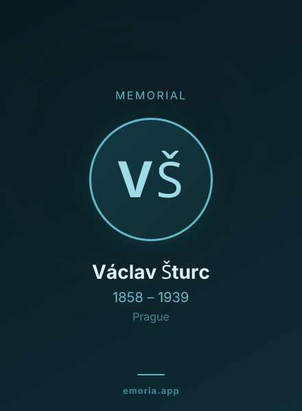Memorial portrait of Václav Šturc