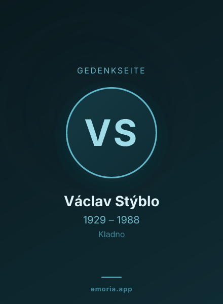 Gedenkportrait von Václav Stýblo