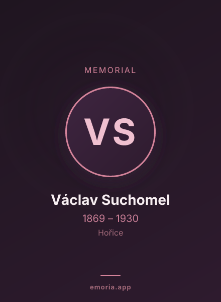 Memorial portrait of Václav Suchomel