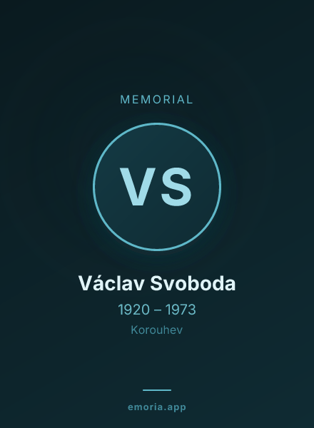 Memorial portrait of Václav Svoboda