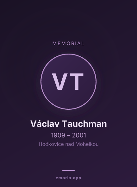 Memorial portrait of Václav Tauchman