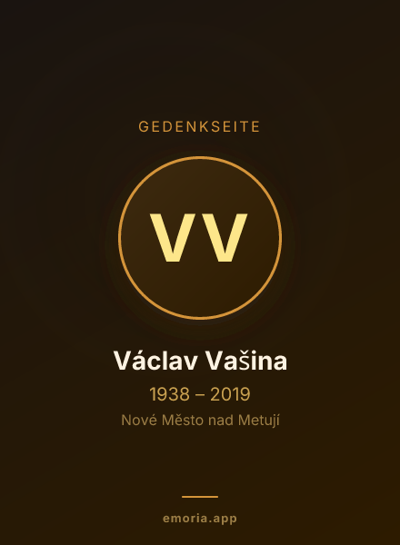 Gedenkportrait von Václav Vašina