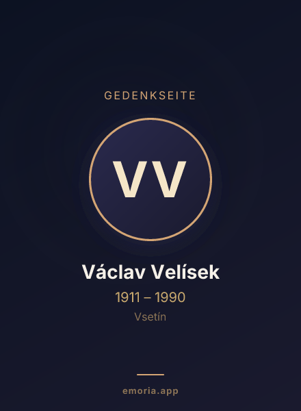 Gedenkportrait von Václav Velísek