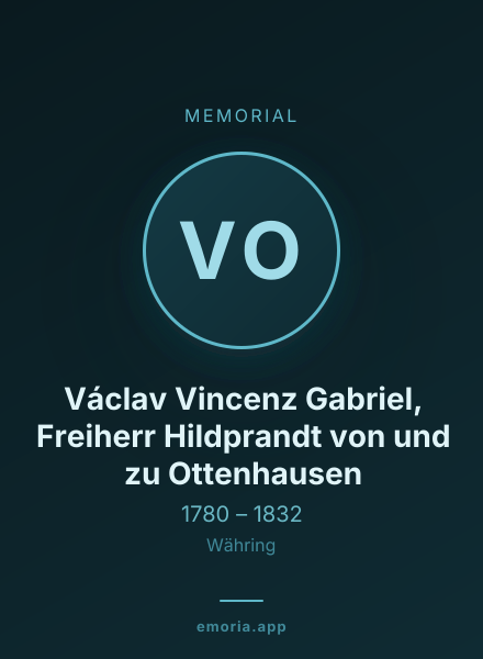 Memorial portrait of Václav Vincenz Gabriel, Freiherr Hildprandt von und zu Ottenhausen