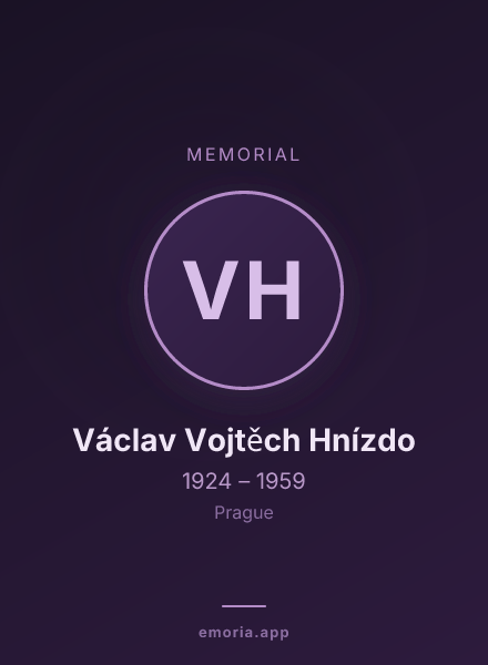 Memorial portrait of Václav Vojtěch Hnízdo