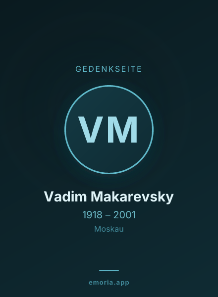 Gedenkportrait von Vadim Makarevsky