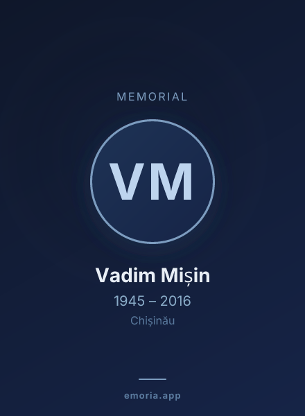 Memorial portrait of Vadim Mișin