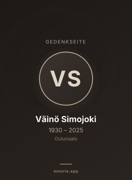 Gedenkportrait von Väinö Simojoki