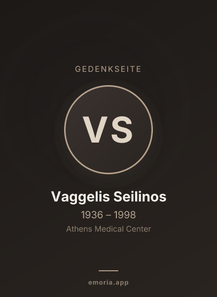 Gedenkportrait von Vaggelis Seilinos