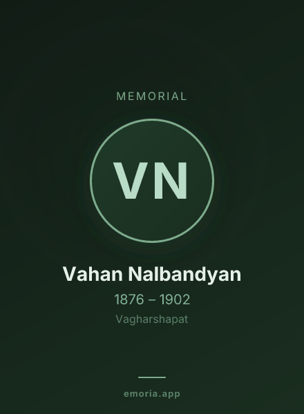 Memorial portrait of Vahan Nalbandyan