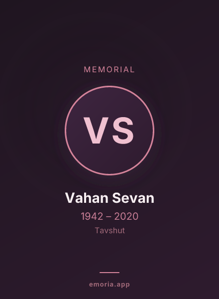 Memorial portrait of Vahan Sevan
